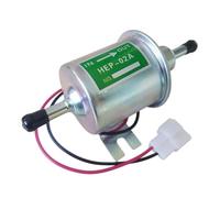 Pompe De Suralimentation Universelle Pompe À Essence Carburant Électrique En Ligne 12V Gaz Sous Pression Diesel Pompe Métallique Basse Pression En Ligne Ligne (Argent)