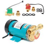 Pompe de surpression 120 W - Pompe à eau - Station d'eau domestique automatique - En acier inoxydable - Booster pour chauffage de jardin, eau chaude - Pompe de circulation 25 l/min