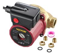 Pompe De Surpression Silencieux Pompe à Eau Surpresseur Domestique Avec Debit Maximal 50 L/min Hauteur 6 M Boitier De Pompe En Fonte Tete De Pompe En Laiton Pour Faciliter La Circulation Deeau - Vevor