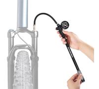 Pompe de suspension pour vélo - Pompe à air pour fourche et tube de | Outil de réparation de vélo pneumatique, accessoires de pompe montée sur cadre pour les voyages, le vélo