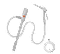 Pompe de Transfert Carburant, Pompe Essence Électrique Alimentation Double USB-C/AA, 2,8 GPM (10,6 L/min) pour Essence, Diesel, Huile, Carburant, Eau, Petrole, Jerrican
