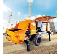 Pompe de transfert de béton mobile Mini unité hydraulique de livraison de | Pompe de distribution de béton, unité de distribution de mortier hydraulique - Pompage lisse pour réparation murale et
