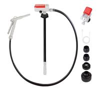 Pompe de transfert de carburant (3,2 GPM) avec buse pour un contrôle rapide du débit, tuyau en caoutchouc de 129,5 cm, pompe de transfert automatique avec 4 adaptateurs de réservoir, pompe à liquide