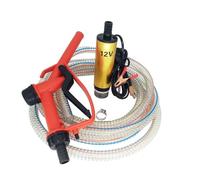Pompe de transfert de carburant, Distributeur de pompe à carburant 12V 24V, ensemble combiné de pistolet de ravitaillement, pompe Submersible électrique avec 5 tuyaux(12V)