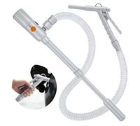 Pompe de Transfert de Carburant Électrique 2,8 GPM - Pompe à Essence avec Arrêt Automatique, Alimentation USB-C / Piles AA, Tuyau Télescopique 51 Pouces - Portable pour Jerrican, Diesel, Camionnette