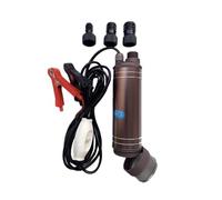 Pompe de transfert de carburant, Petite pompe électrique Submersible Portable 40l/min 12V/24V DC, for la livraison de carburant, eau, tube en plastique Simple for pistolet à huile(DC24,DC12)
