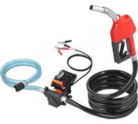 Pompe de transfert de carburant SucceBuy, 12 V CC, 15 GPM, 1/4 CV, portable avec buse d'arrêt automatique, tuyaux pour essence, diesel, kérosène, mélanges de méthanol