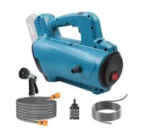 Pompe de transfert de jardin pour batterie Makita 18 V, pompe d'irrigation électrique sans fil, 220 W avec tuyau de sortie d'eau de 10 m, tuyau d'entrée d'eau de 3 m et pommeau de douche (sans
