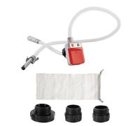 Pompe de transfert de liquides pour voiture, dispositif de pompage à batterie avec capteur d'arrêt automatique et tuyau extra long pour véhicules, voitures, bateaux et camions