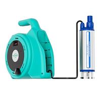 Pompe de transfert d'eau 630 GPH pour batterie for Makita 18 V, 2400 L/Ht Pompe submersible avec câble de 16 m, pompe à huile 120 W pour jardin, camping, camping-car (pas de batterie)