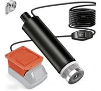 Pompe de transfert d'eau pour plates-formes de batterie 18 V, drains pour couvertures de piscine, caves, étangs, jardins, débit de 635 GPH, ABS résistant et pièces métalliques (B)