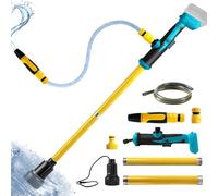 Pompe de transfert d'eau sans fil compatible avec batterie Makita 18 V (sans batterie), débit de 90 l/min, pompe de puisard utilitaire portable avec tuyau et buse de 1,5 m, pour piscine, jardin, étang