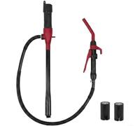 Pompe de transfert d'huile alimentée par batterie Pompe d'aspiration portable avec pour poignée Débit 9 Quart/min Tuyau 37 pouces Interrupteur à un bouton Anti-fuite pour Voiture Moto Bateau Entretien