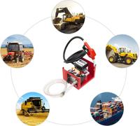 Pompe de transfert diesel, moteur 550W, débit 60L/min, rouge
