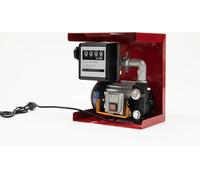Pompe de transfert diesel, puissance moteur 550W, débit maximum 60L/min, rouge