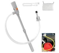 Pompe de transfert électrique - Double alimentation (USB-C/AA), pompe à carburant avec capteur d'arrêt automatique, 2,8 GPM, pompe à essence pour bidon, pompe à diesel électrique télescopique
