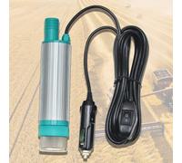 Pompe de transfert électrique submersible diesel 12 V 24 V portable avec boîtier extérieur en acier inoxydable pour transfert d'eau propre et carburant diesel (12 V)
