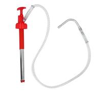 Pompe de Transfert Portable, Pompe à Siphon Manuelle pour Gaz, Carburant, Extracteur D' de Transfert D'eau avec Tuyau de 4,2 Pieds pour Tambour de 20 L, Pompe à Liquide