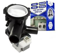 Pompe de Vidange pour Lave-linge 30W 220-240V 50Hz 0,2A avec Numéro Original 141896 00141896 145787 00145787 pour Bosch pour Siemens - Garantie de 10 Ans - MONTERAL