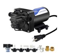 Pompe d'eau douce 110 V pour camping-car, pompe de suralimentation haute pression, pour irrigation domestique, 5,5 GPM 75 psi, pompe de lavage de bateau marine, diaphragme d'eau à la demande pour