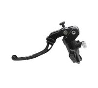 Pompe d'embrayage forgée 19 x 20 avec corps de pompe anodisé noir, long levier noir (bouton + levier) pour Kawasaki Ninja ZX6RR de 2003 à 2022, CC 600