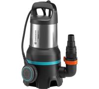 Pompe d'évacuation eau chargée 25000 GARDENA 1100W Débit max 25000l/h & pression max 1.