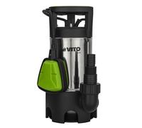 Pompe d'évacuation Eaux chargées 550W Cuve Inox Submersible avec flotteur Alimentation 10m VITO