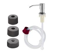 Pompe Distributrice D'évier - Solution De Savon Intégrée En Acier Inoxydable 304, Ensemble De Remplacement De Raccords De Tuyau Robuste, Fonctionnalité De Dosage En Douceur, Confort Cuisine Salle De B