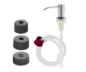 Pompe Distributrice D'évier - Solution De Savon Intégrée En Acier Inoxydable 304, Ensemble De Remplacement De Raccords De Tuyau Robuste, Fonctionnalité De Dosage En Douceur, Confort Cuisine Salle De B