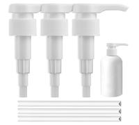 Pompe doseuse 1L sirop pour Best Body Nutrition,30mm Bouteille à Visser Distributeur de sirop réutilisable Embout de Pompe Distributeur tête de Pompe pour 28/410 récipient fileté Bouteille (3-pièces)