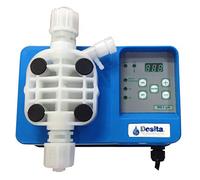 Pompe doseuse électromagnétique à dosage proportionnel avec mesure du pH, modèle ME1-PH - 5 l/h @ 8 bars 230 Vac, tête PVDF avec attaches joints toriques viton pour dosage de l’acide