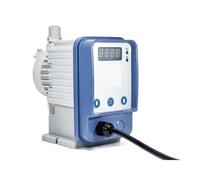 Pompe doseuse électromagnétique à membrane 220 V, pompes doseuses d'additifs acides et alcalins liquides for lavage de voitures et eaux usées(1LH-7bar-Blue)