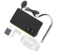 Pompe D'oxygénation Portable Trois-en-pêche, Charge à Induction | Débit 3l/min et 1l/min, Batterie 2000ma, Corps Abs Vert pour Aquarium et Poissons