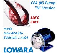 Pompe centrifuge monocellulaire acier AISI316 CEA120/3N 0,55kW 0,75Hp400V Lowara