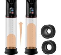 Pompe électrique avec 4 niveaux d'aspiration et 2 manchettes en silicone, masturbateur, pompe à vide, jouet sexuel pour homme, pompes extrêmes pour élargissement, érection, endurance