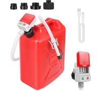 Pompe Électrique Carburant avec Stop Automatique avec Adaptateur 4 Tailles | Pompe de Transfert Carburant avec 1.8M Tuyau, Pompe Carburant pour gaz, carburant, diesel avec Adaptateur 4 Tailles