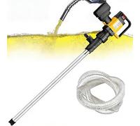 Pompe électrique for baril d'huile, 1000W, fonctionne sur batterie, transfert de liquide visqueux de 130l/min, en acier inoxydable(Screw Tube 1300W)