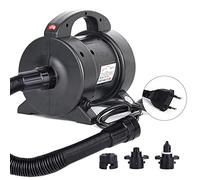 Pompe électrique portable de 1600 W - Gonflage rapide - Avec 2 buses - Pour matelas gonflable et bateau