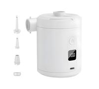 Pompe électrique portable - Gonfleur d'air rechargeable, mini pompe à coussin, appareil d'affichage numérique | chargement sans fil USB, système de dégonflage rapide pour camping, bateau, lit, anneaux