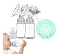 Pompe électrique portable pour allaitement, pompes d'extraction de lait avec 2 bouteilles de lait | Extracteurs de lait portables, à faible bruit et multi-modes pour les mères qui travaillent