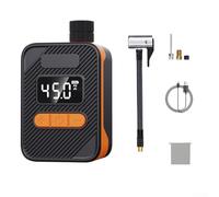 Pompe Électrique Portable pour Moto 150PSI, Gonflage Rapide, Léger et Facile à Transporter pour Cyclistes (Orange)