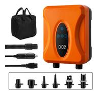 Pompe électrique Portable Rechargeable pour Paddle, avec écran Tactile, lumière LED, gonfleur et dégonfleur pour Accessoires de Plein air (Configuration Haut de Gamme)