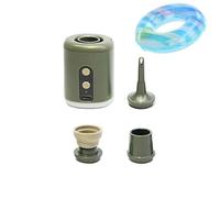 Pompe électrique portative - pompe à air à batterie au lithium multifonctionnelle extérieure avec éclairage | Inflation longue durée pour matelas et balles aux coussins d'air | Outil de voyage