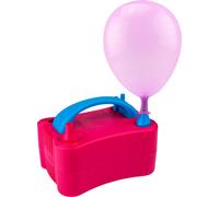 Pompe électrique pour ballons Double fonction de gonflage Différents embouts 400 W rose/bleu
