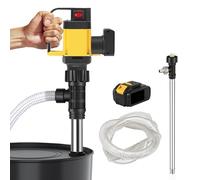 Pompe électrique pour Fût D'huile 1000W, Hauteur De Relevage 7M, Vitesse De Rotation 12000 TR/Min, Pompe De Transfert sans Fil, 3 Vitesses Réglables, Pompe à Fût avec Batterie 36V,SS