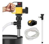 Pompe électrique pour Fût D'huile 1000W, Hauteur De Relevage 7M, Vitesse De Rotation 12000 TR/Min, Pompe De Transfert sans Fil, 3 Vitesses Réglables, Pompe à Fût avec Batterie 36V,AL