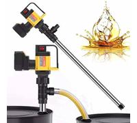 Pompe électrique Pour Huile,Pompe à Carburant 130 L/Min,Transfert D'huile Diesel/Kérosène Alimentée Par Batterie 1 000 W Pour Liquides Corrosifs/Non Corrosifs,ScrewTube