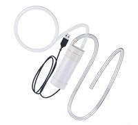 Pompe électrique USB auto-amorçante à siphon automatique pour transfert d'eau et drainage avec tuyau de qualité alimentaire et filtre en maille en acier inoxydable pour aquariums et étangs à domicile