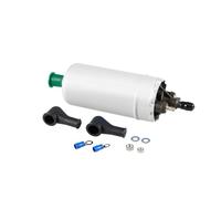 Pompe Essence Externe Pompe À Carburant Électrique Haute Pression En Ligne Universelle 0580464038 12V Avec Kit D'installation(Argent)