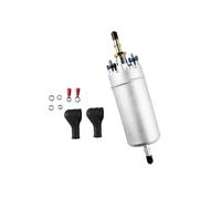 Pompe Essence Externe Pompe À Carburant Externe Haute Pression 12V Alliage D'aluminium Argent 0580464075 Longueur 21CM Diamètre 52MM Entrée/sortie 8MM 5bar